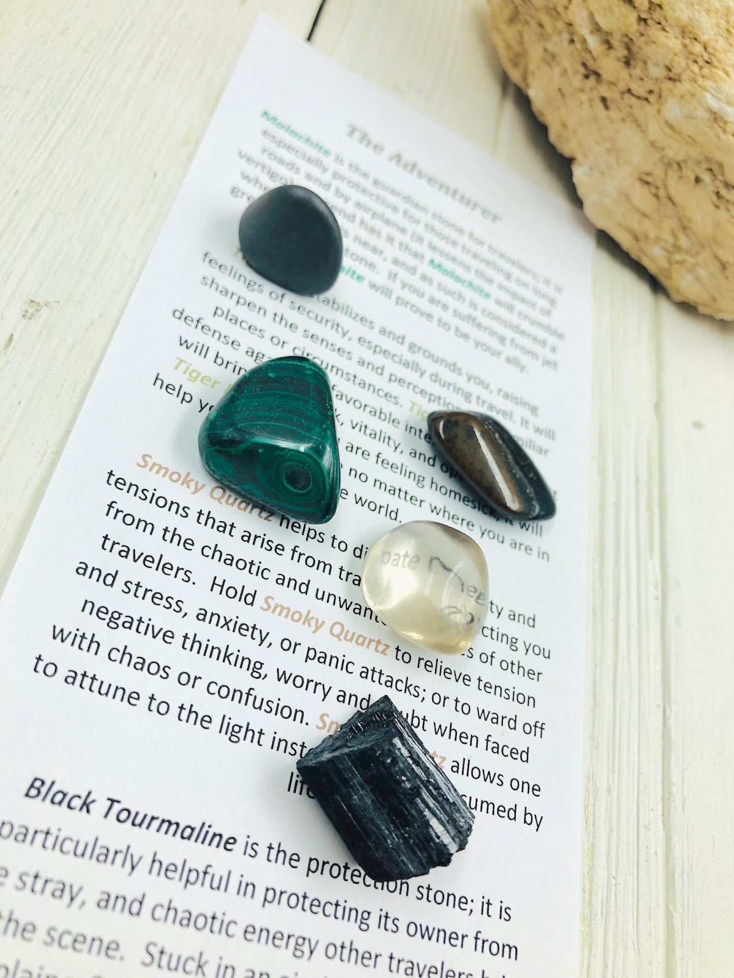 Affirmation Crystals for Travelers Gift Set