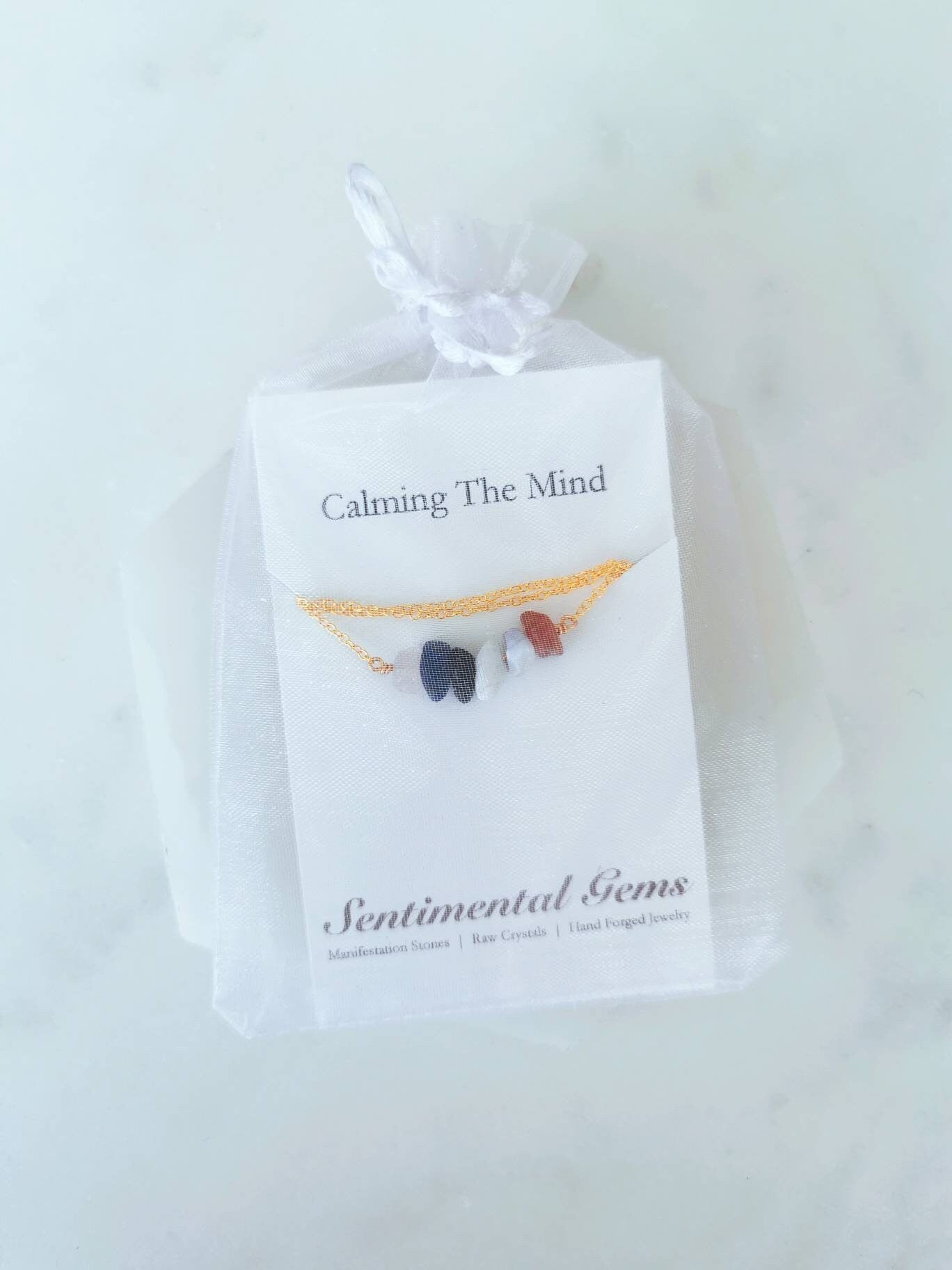 Calming the Mind Crystals - Affirmation Stone Set