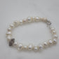 Handtied Pearl Bracelet with Herkimer Accent
