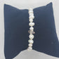 Handtied Pearl Bracelet with Herkimer Accent