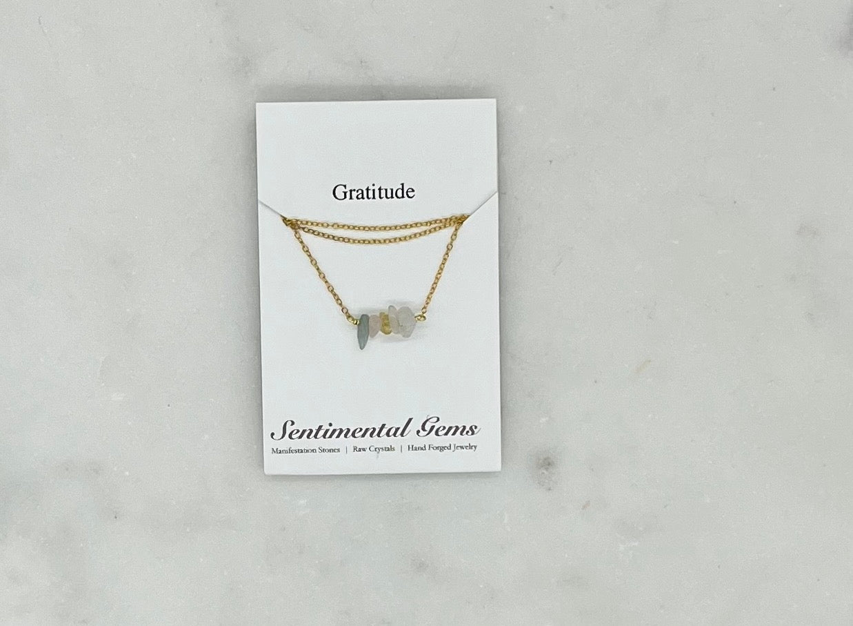 Gratitude Necklace | Thankful Heart Necklace