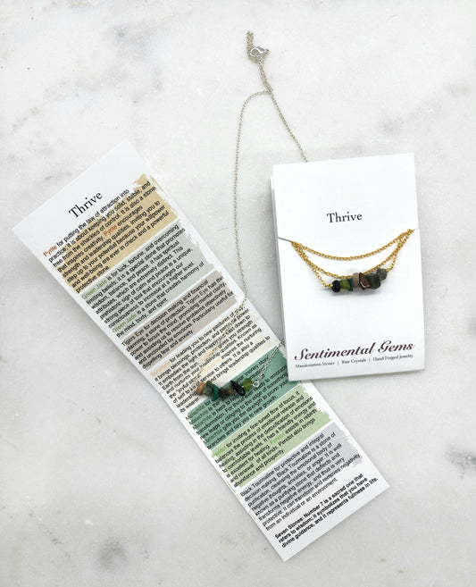 Thrive Crystal Necklace - Empowerment Collection