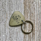 Fathers Day Gift, Guitar Pick Keychain