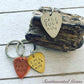 Fathers Day Gift, Guitar Pick Keychain