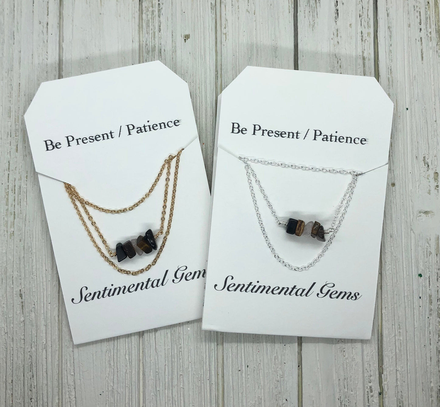 Be Present Crystals - Mindfulness and Calm Affirmation Set