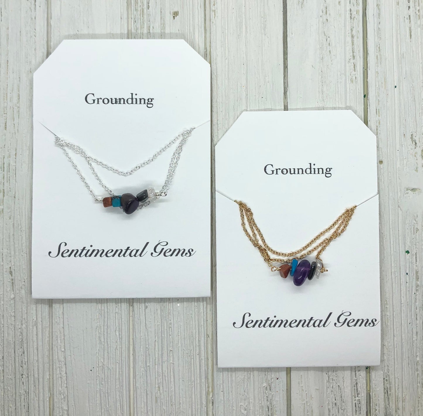 Sentimental Gems Grounding Crystals - Affirmation Collection