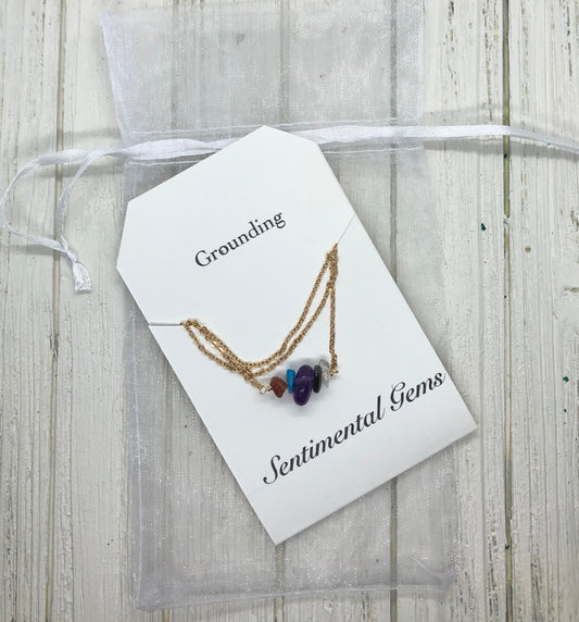 Sentimental Gems Grounding Crystals - Affirmation Collection