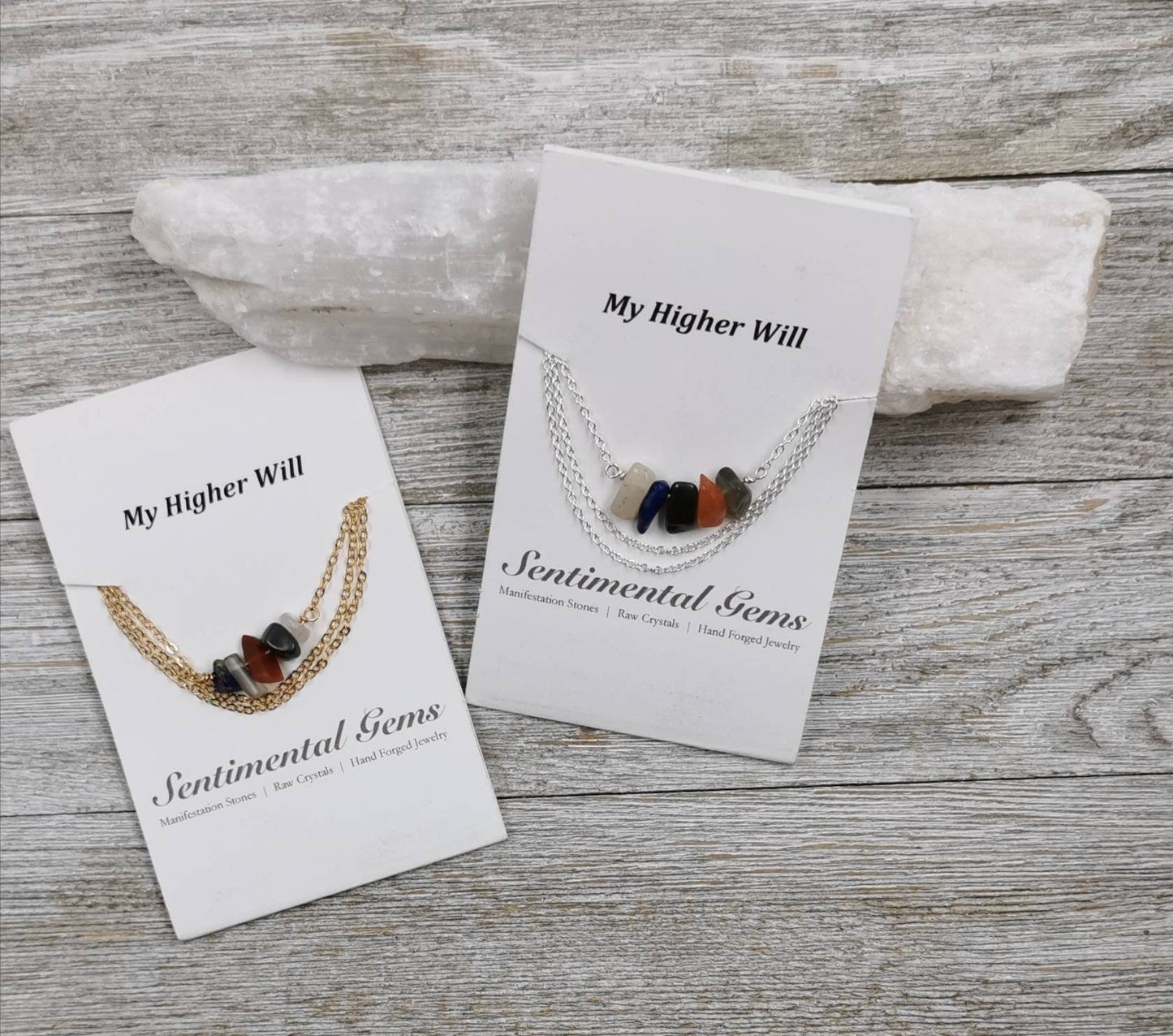 My Higher Will Necklace/Bracelet/Anklet - Crystals for Will Power Wearable Crystal Kit