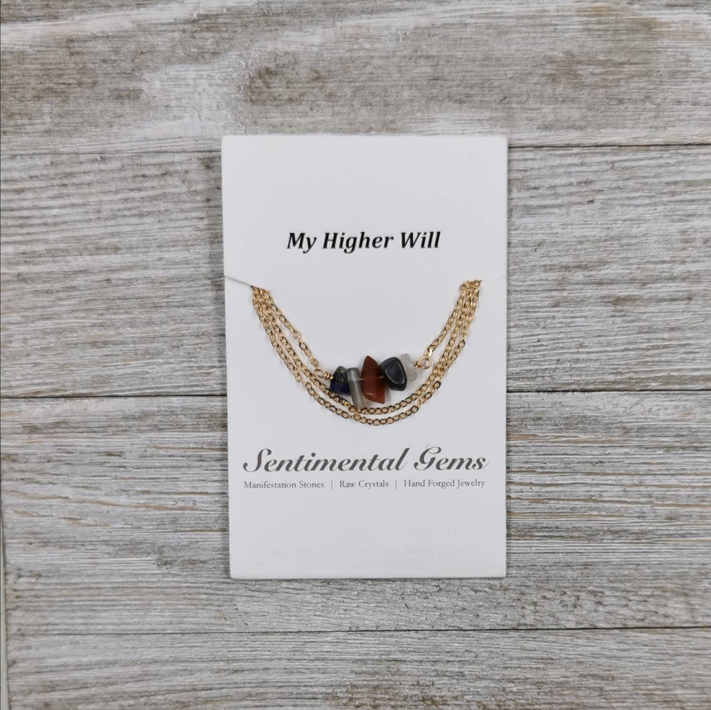 My Higher Will Necklace/Bracelet/Anklet - Crystals for Will Power Wearable Crystal Kit