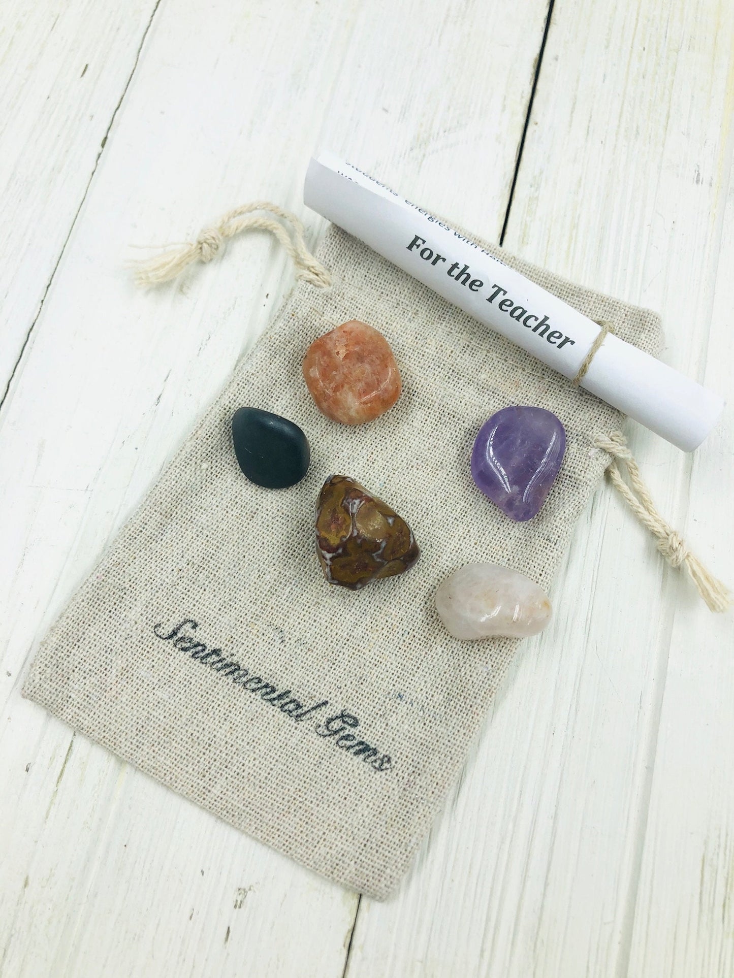 Crystal Gift Set for Teachers - Gratitude and Inspiration Collection