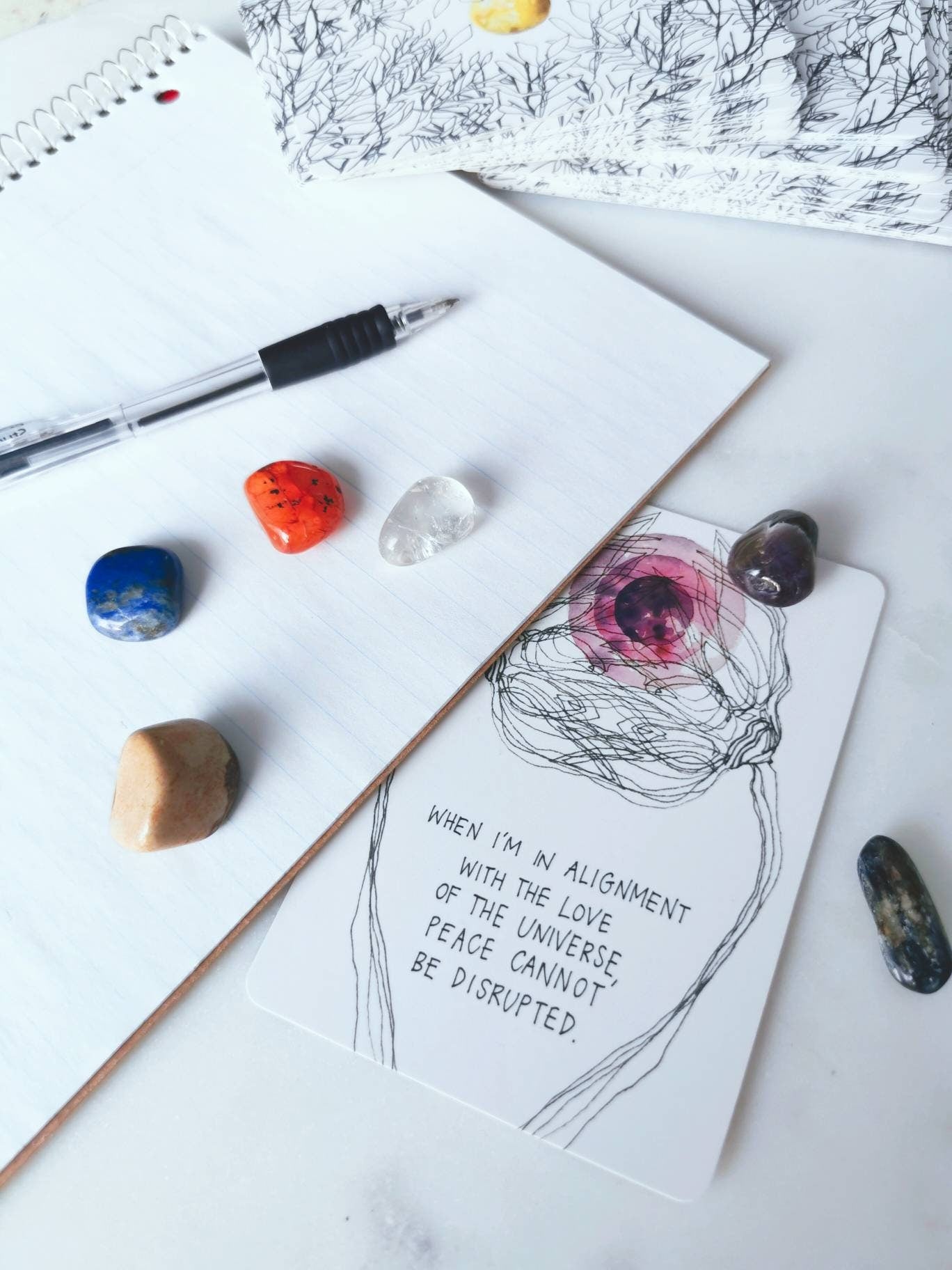 Intention-Infused Journaling Crystals Set
