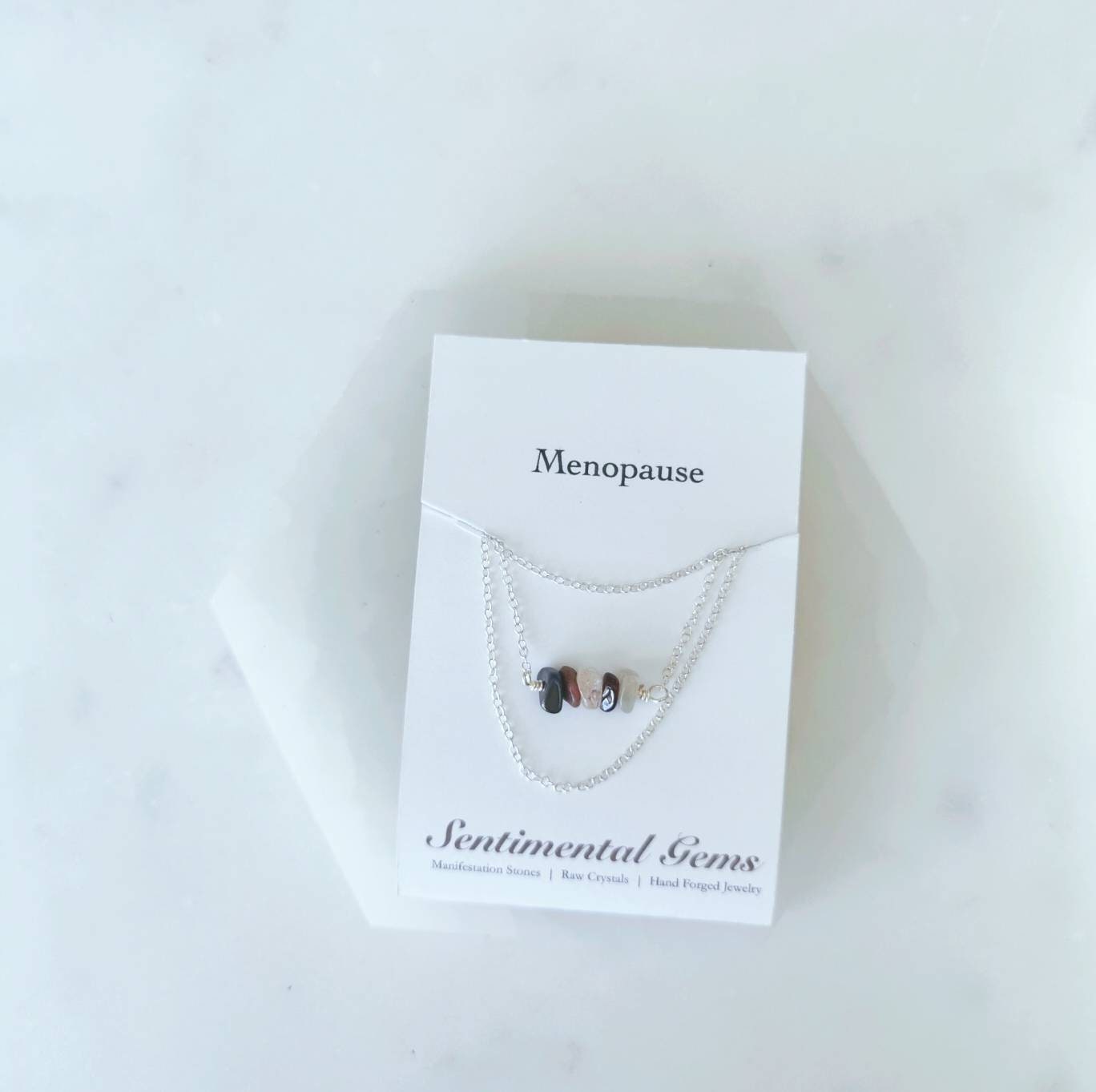 Empowerment and Renewal Menopause Crystal Necklace