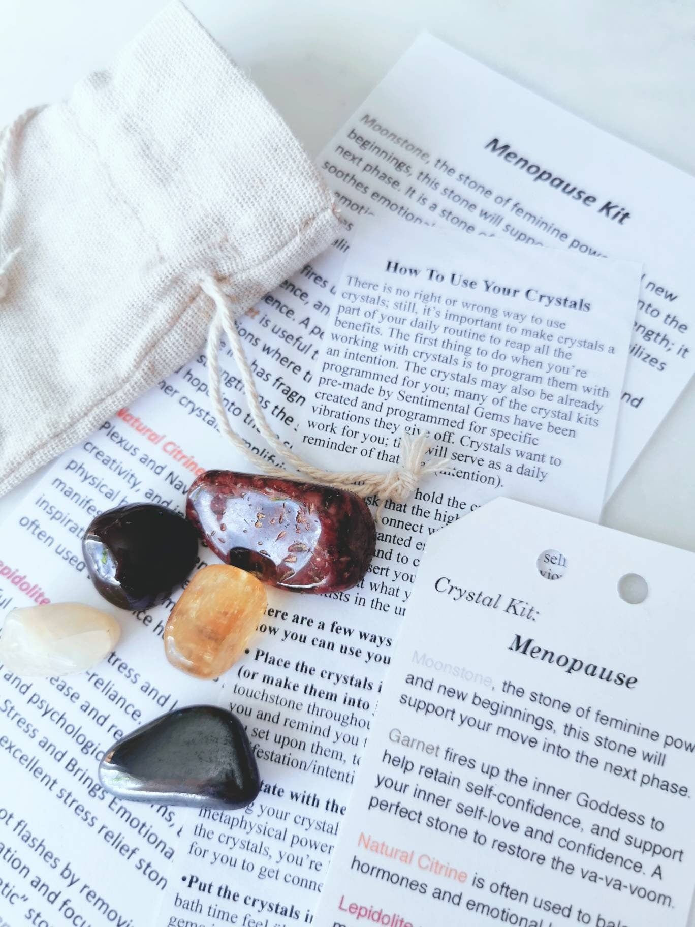 Menopause Crystal Kit - Empowerment Affirmation