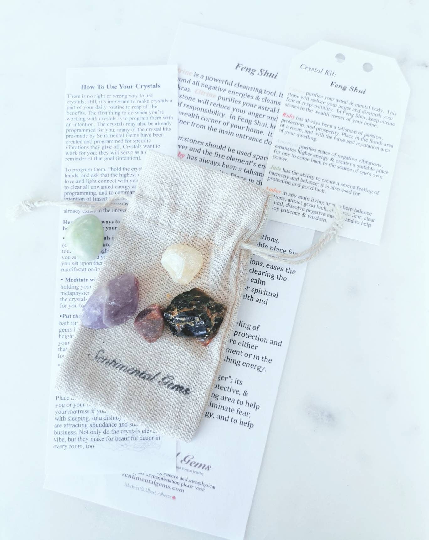 Feng Shui Crystal Kit for Harmonizing Spaces